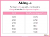 Adding s and es to Verbs - Year 1 Teaching Resources (slide 7/26)